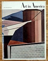Front cover of the book showing abstract geometric art and the title 'Art in America'.