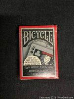 Front view of sealed Bicycle Tragic Royalty playing card deck showing label and artwork