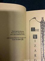 Limited edition page showing print run number 62 out of 150 copies printed by the 100th Monkey Press.