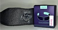 Gray EMS ABS belt, black control unit sealed in plastic, and original purple ANLAN branded box
