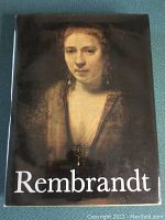 Front cover of the book showing a Rembrandt painting portrait with the title 'Rembrandt'