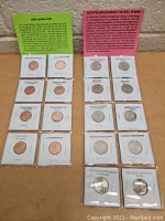 Full set of 2009 Lincoln Cents and 2004 Westward Journey Nickels with informational cards
