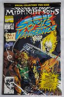 Front cover of Ghost Rider comic book in original plastic bag, showing colorful artwork and series information.