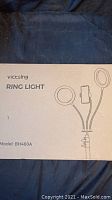 Box of VictSing Ring Light Model BH460A showing printed branding and product line info.