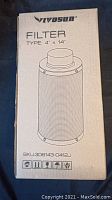 Box front showing Vivosun 4x14 Filter product illustration and brand name.