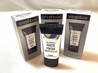 Three boxed tubes of Smashbox The Original Photo Finish Smooth & Blur Primer, 8ml each, displayed standing against a white background.