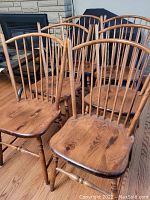 Group view of all six chairs together