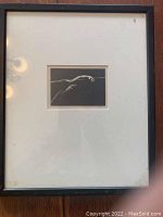 Framed wood engraving artwork by Rockwell Kent, full view showing the frame and matting.