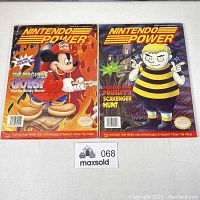 Front covers of Nintendo Power magazines Volume 44 and Volume 45 with colorful artwork and titles.
