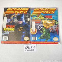 Front covers of two Nintendo Power magazines Volume 48 and 49, showing cover images of Batman Returns and Battletoads & Double Dragon respectively.