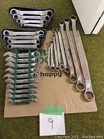 Overview of all wrench sets including ratcheting box end wrenches, S-K combination wrenches, and large box end wrenches.