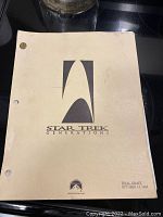 Front cover of the Star Trek Generations 1994 final draft movie script with logo and date.