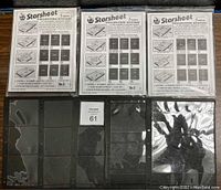 Four packages of G&K Starsheet Collecting System blank sheets, three sealed and one open, showing front of packaging with product name and features.