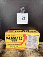 Front view of sealed 1991 Fleer Ultra Baseball Inaugural Edition Complete Set box showing product branding and checklist.