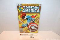 Photo of Marvel Comics Captain America issue #275 showing the front cover with Captain America in action and clear visibility of title, issue number, price, and Marvel Comics branding.