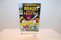 Front cover of Marvel comic book titled 'What If The Avengers Had Fought Galactus' issue #41, sealed in protective sleeve, with a small price sticker.