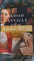 Front cover of Blood Canticle book showing Renaissance-style art with title and author