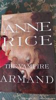 Front cover of Anne Rice's The Vampire Armand first edition book showing artwork and clear text.