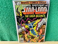 Front cover image of Marvel Spotlight on Star-Lord #6 comic book, displayed on green felt background.