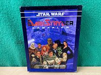 Front cover of the boxed Star Wars RPG The Dark Stryder Campaign showing featured characters and logo.