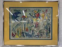Framed overall view of the lithograph showing the composition and the frame.