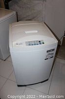 Front view of GE Spacemaker washing machine