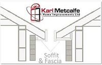 Karl Metcalfe Home Improvements logo with soffit & fascia diagram