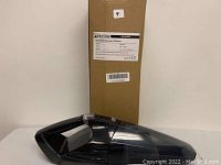 Front view of Holife handheld vacuum cleaner in black plastic with clear dust container and ergonomic handle.