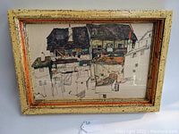 Full front view of framed print showing entire image and frame