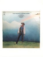 Front cover of 'Taj Mahal Giant Step' album showing man in western style clothing in a natural landscape with rainbow and clouds.