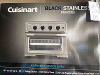 Full front view of Cuisinart Airfryer Toaster Oven box showing brand name and product image