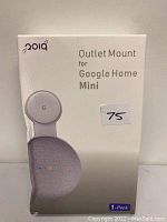 Front of outlet mount packaging showing product name and image.