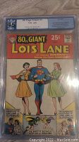 Front cover of slabbed 80 Page Giant Lois Lane #3 comic book
