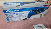 Photo showing the front of the Mastercraft Multi-Crafter kit box with tool image and branding.
