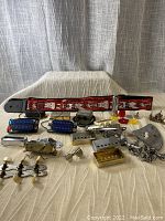 Overview of all electric guitar parts including pickups, tuning keys, strap, pitchpipe, and hardware.