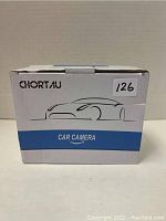 Box front showing brand 'Chortau' and car illustration with label 'Car Camera'.