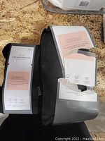 Black ultra-soft pillowcases and flat sheet set in original packaging by Threshold, labels visible