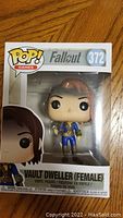 Funko Pop Vault Dweller (Female) Fallout vinyl figure number 372 in original box.