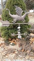Front view of entire weathervane and scale base