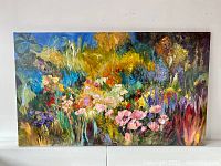 Full view of the oil painting showing entire canvas
