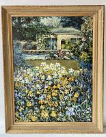 Full front view of painting and original frame