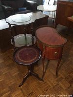 Group view of all three furniture pieces arranged on floor