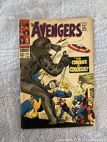 Front cover of The Avengers #37 showing main characters and title. Cover price 12 cents, February issue.