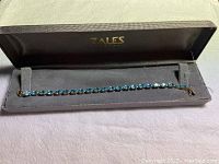 Full view of bracelet in original Zales jewelry box