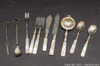 All ten items laid out on black background