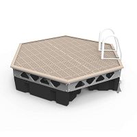 Rendered product image of hexagon dock on white background