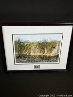 Framed limited edition print showing the entire artwork and frame.