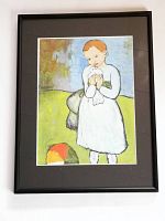 Full view of the framed print showing the entire artwork and frame.