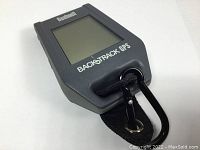 Front view of Bushnell BackTrack GPS HuntTrack device showing screen and front label.