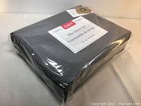 New sealed Endy sheet set in grey color showing overall packaging and brand label.